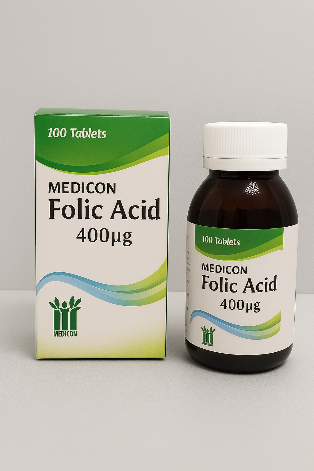 Folic Acid 100 Tablets – Supports Pregnancy, Cell Growth & Red Blood Cell Formation