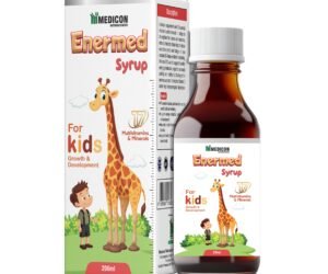 ENERMED Syrup 200ml: MultiVitamins & Minerals - For Kids Growth & Developement