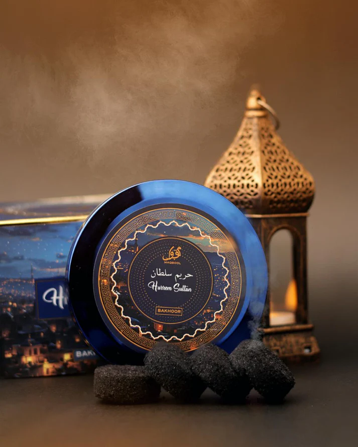 Maqbool Hurrem Sultan Bakhoor – Luxurious Arabic Incense with Rich Oud, Musk & Sandalwood – Long Lasting & Soothing Aroma for Home & Office