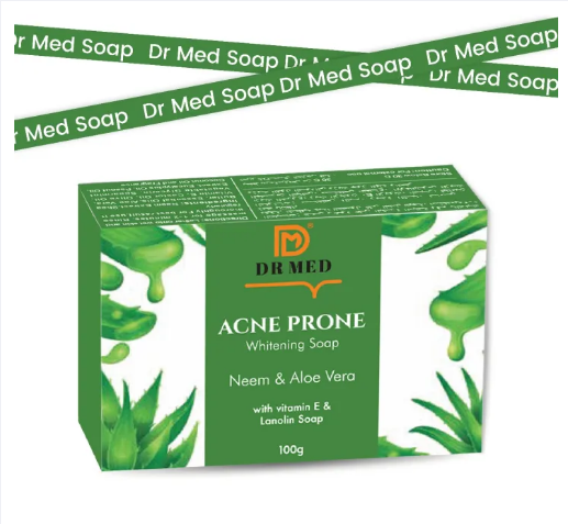 DR MED Acne Prone Whitening soap Vitamin E (Neem & Aloe Vera) 100g