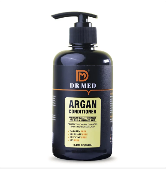 DR MED Argan Conditioner (Nourishing Elixir for Luxurious Hair Hydration and Vitality) 350ML.