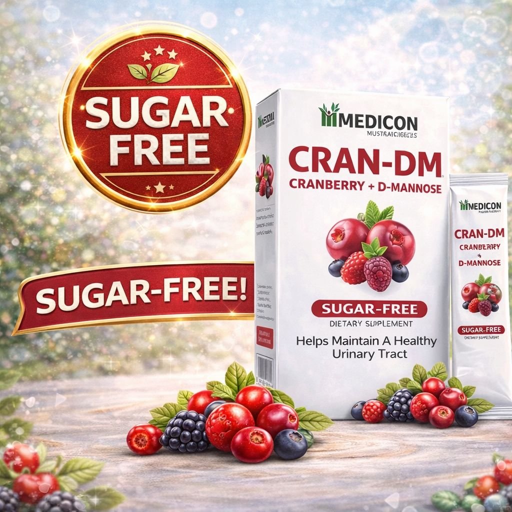 Cran-DM (CranBerry + D-Mannose) Urinary Tract Health Support | UTI Support 10 Sachets